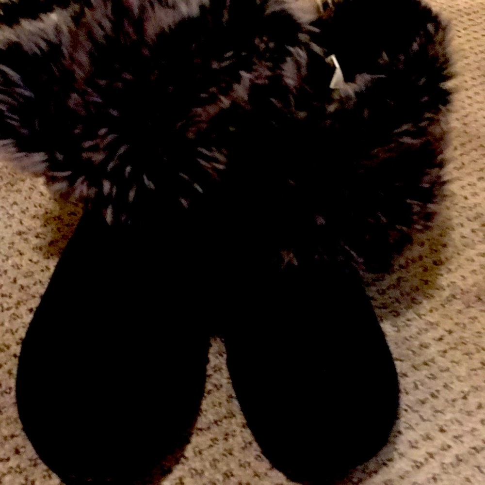 Cute high low black boots